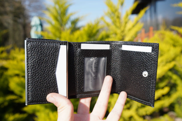 Men's Black Leather RFID Wallet