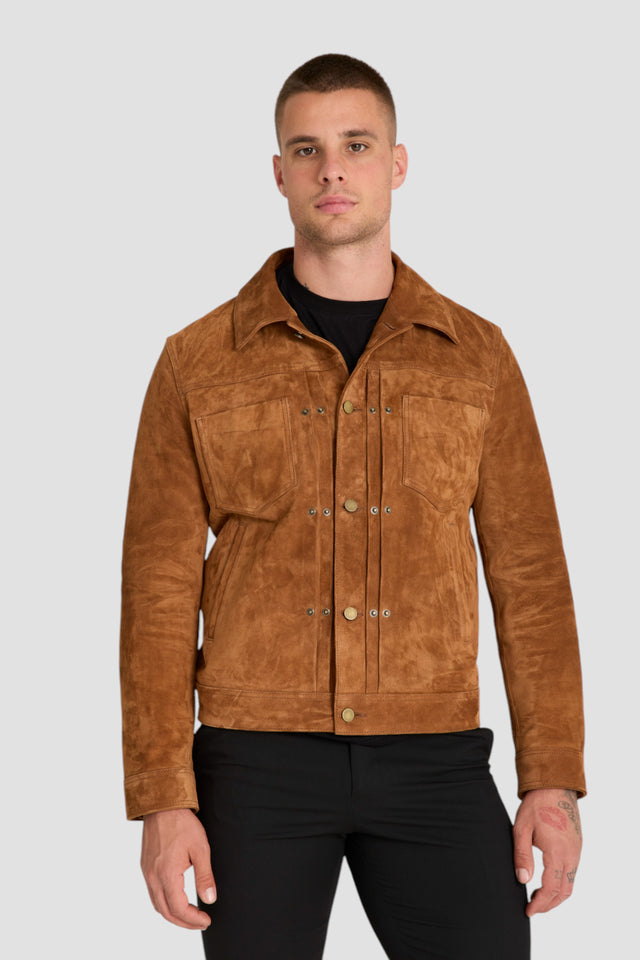 SUEDE TRUCKER