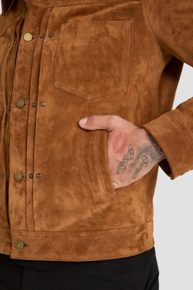 SUEDE TRUCKER